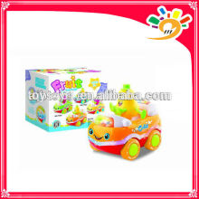 Cute Fruit Car Cartoon Pear Car Plastic B/O Bump & Go Cartoon Car Toys Car Toys With Light And Music For Kids